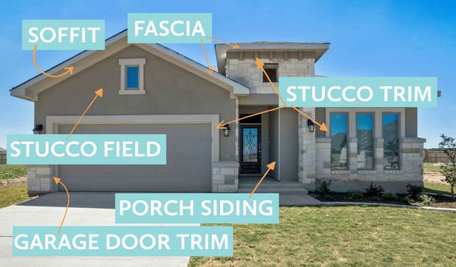 stucco colors and paint colors for soffit and fascia