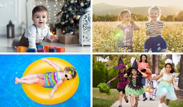 kids throughout the year by season