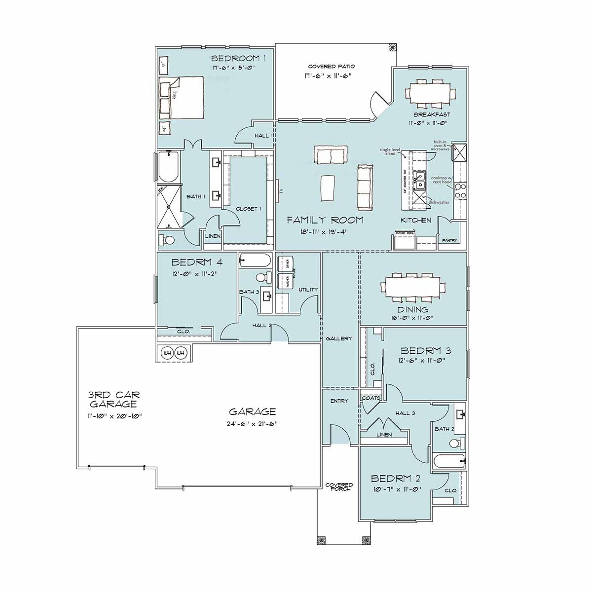 Home Builders Belton TX Nixon Floor Plan