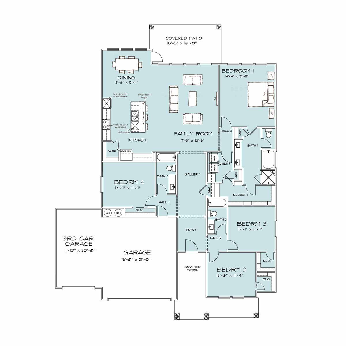 Homes in Lakewood Ranch Everhart Floor Plan