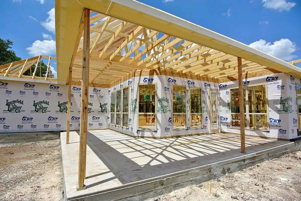 Omega Builders frame a house
