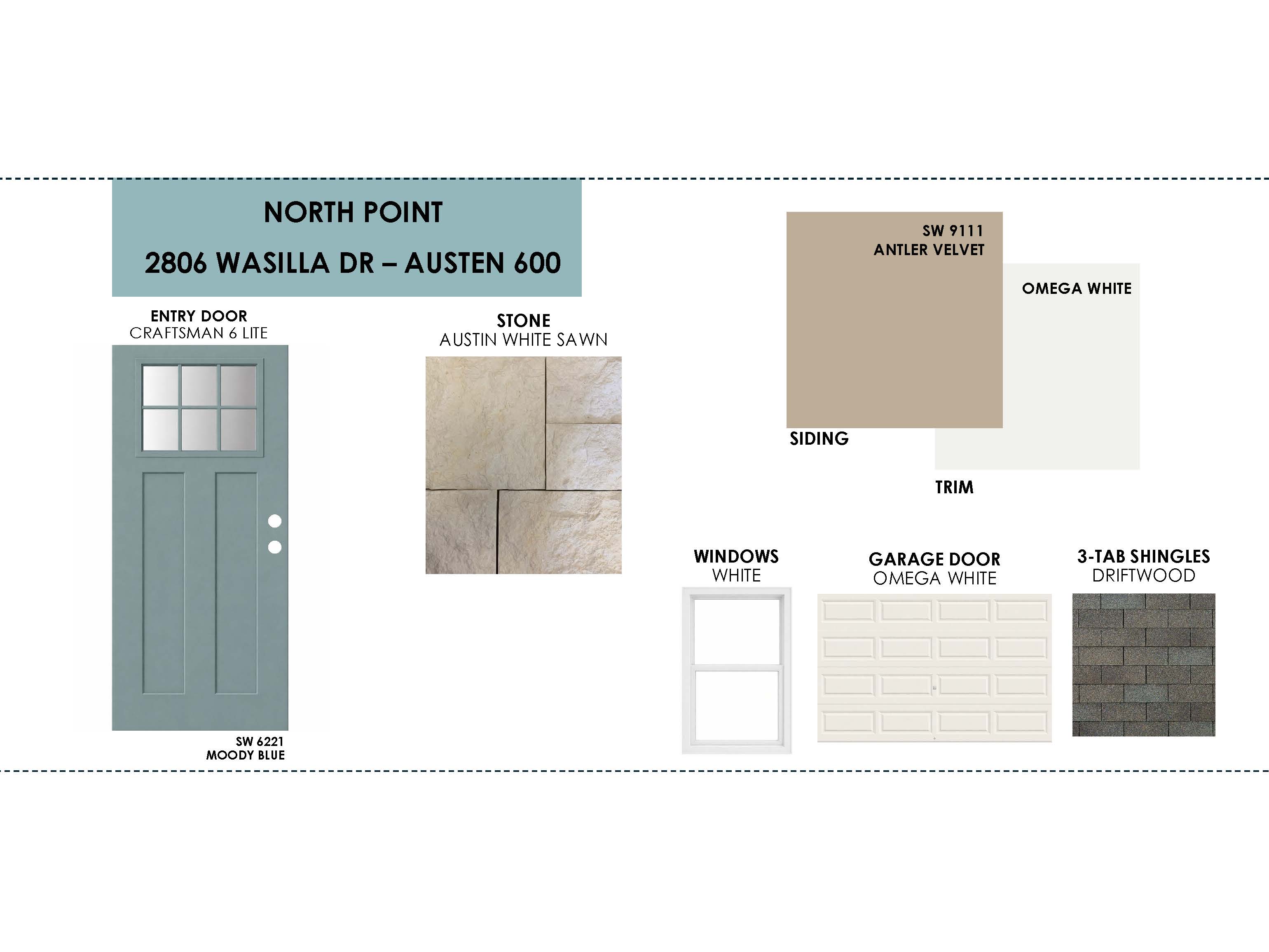 2806 Wasilla Dr, Temple, TX — Austen plan by Omega Builders in North Point