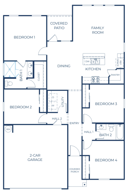 Barrett 100-Right-Grand Shower