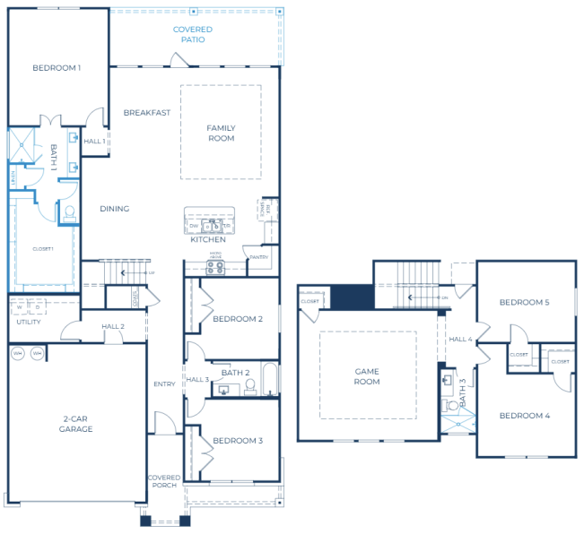 Florence 100-Right-Covered Patio Extension, Grand Shower in B1 & 3
