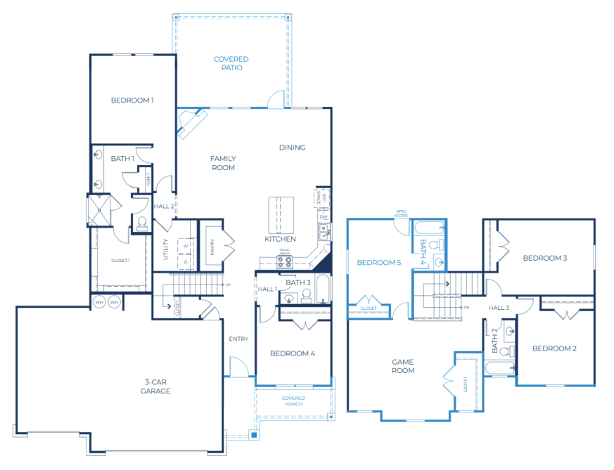 Fuller-III-300-Right-Fireplace-Covered Patio Extension-Grand Shower in B1-Bed 5 & Bath 4 Addition