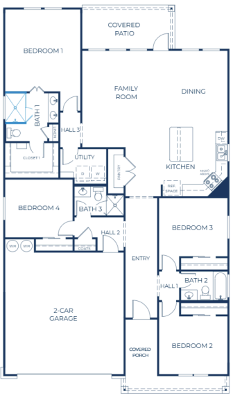 Fulton 100-Right-Grand Shower in B1