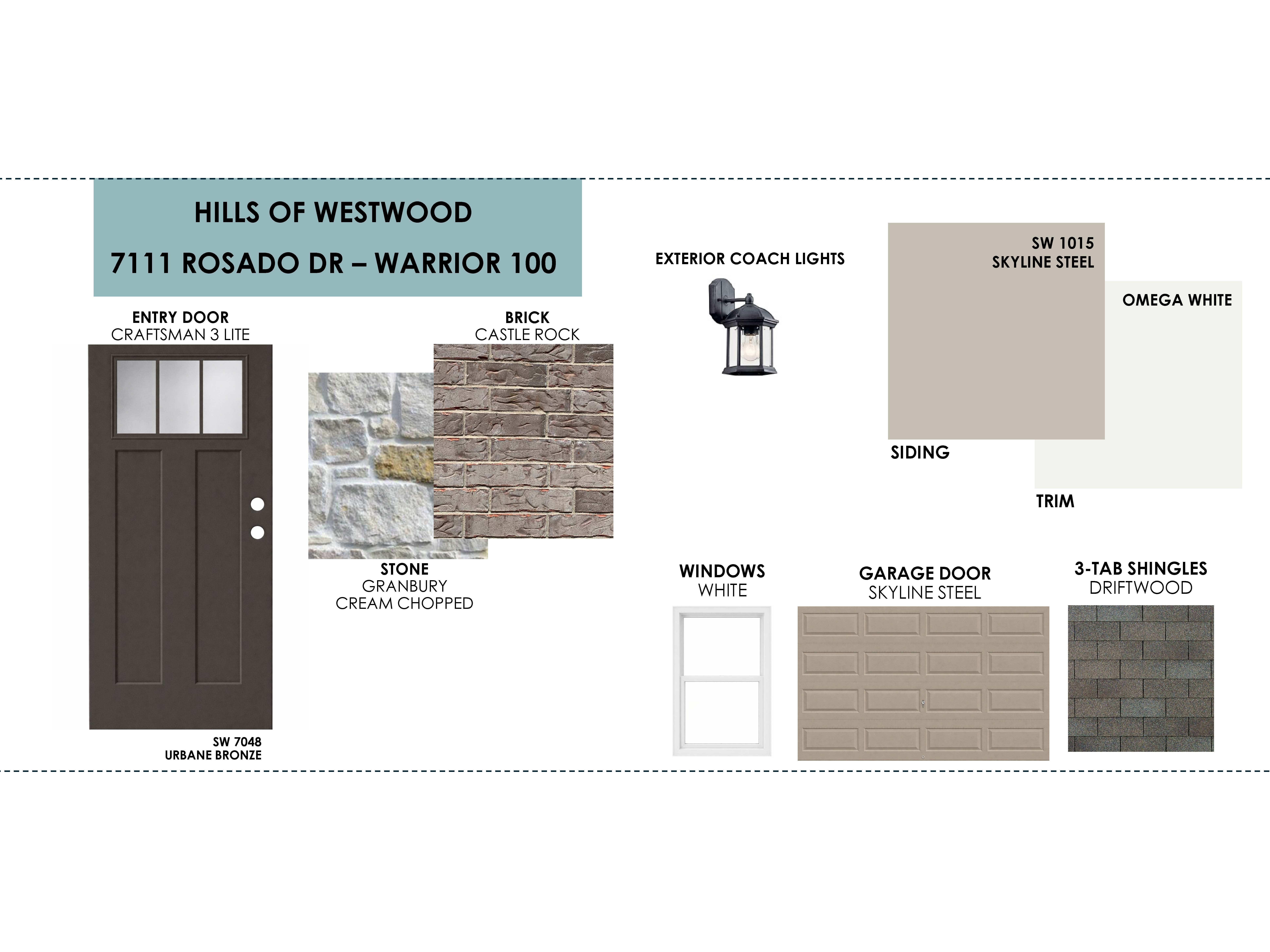 7111 Rosado Dr, Temple, TX — Warrior plan by Omega Builders in Hills of Westwood