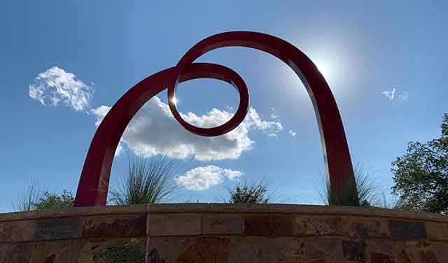 sculpture in downtown bryan tx