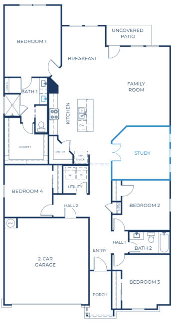 Medina 100 - Right - Second Vanity - Study ILO Dining