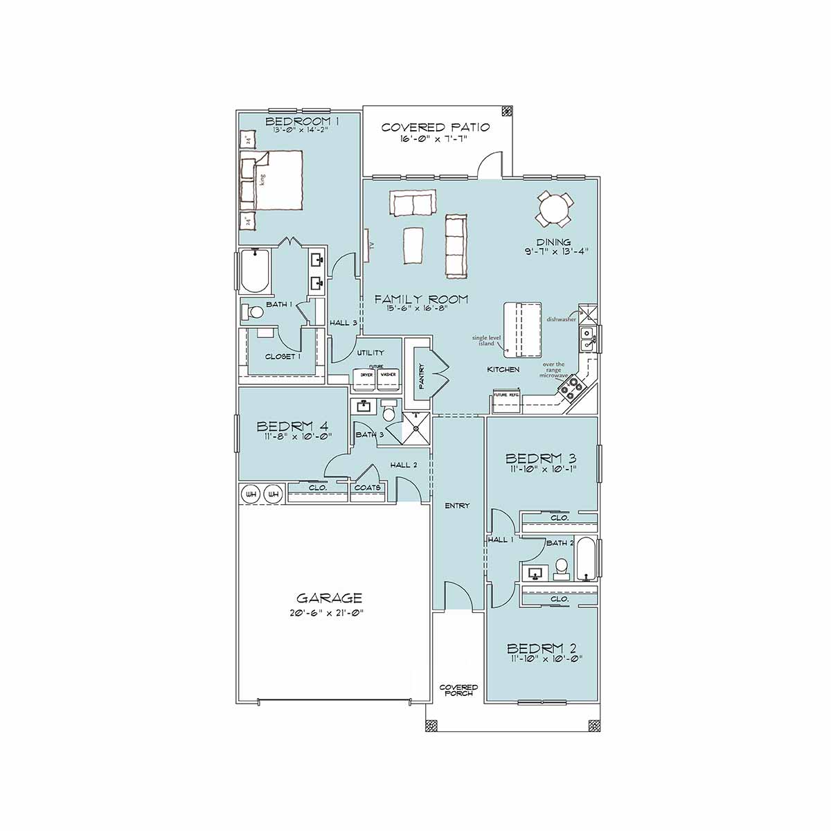 Home Builders Temple TX Fulton Floor Plan