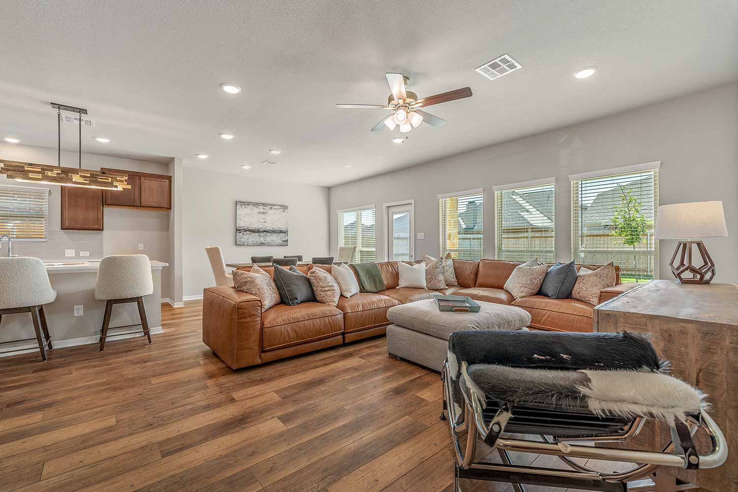 College Station, Texas living room in home for sale
